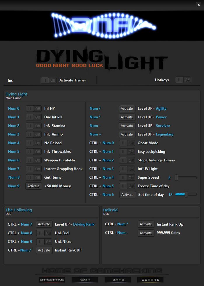 Dying Light - The Following: Trainer +27 v1.48.0 (06.05.2022) {iNvIcTUs oRCuS / HoG / DNA}