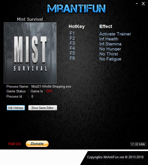 Mist Survival: Trainer +5 v0.2.3 {MrAntiFun}