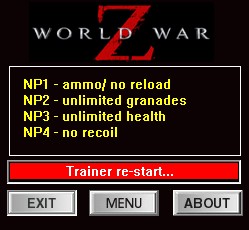 World War Z: Trainer +4 v1.02 {dR.oLLe}