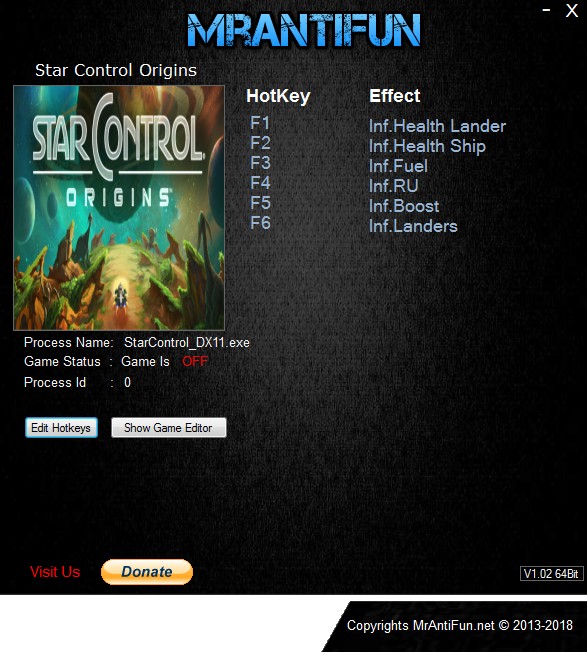 Star Control: Origins - Trainer +6 v1.32.61284 {MrAntiFun}