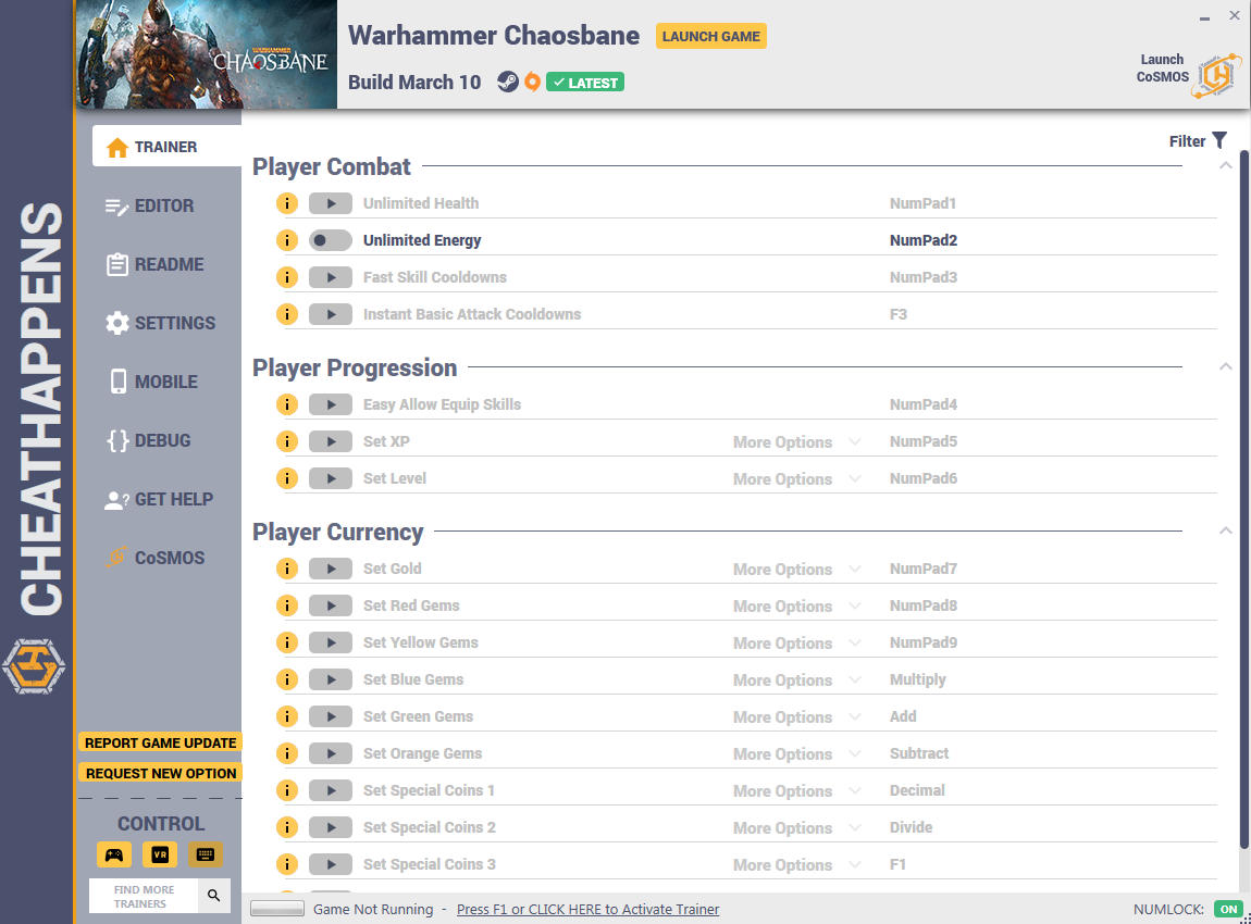 Warhammer: Chaosbane - Trainer +11 (FULL GAME RELEASE 03.12.2020) {CheatHappens.com}