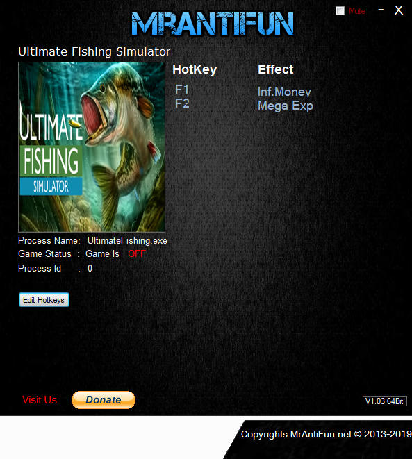 Ultimate Fishing Simulator: Trainer +2 v1.7.2.413 {MrAntiFun}