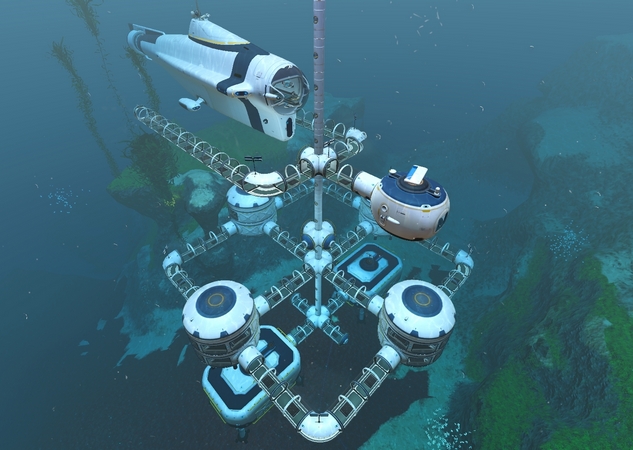 Subnautica: Save Game (Start the game, Base Energy 10000, 1 seamoth, 1 exosuit, 1 cyclop)