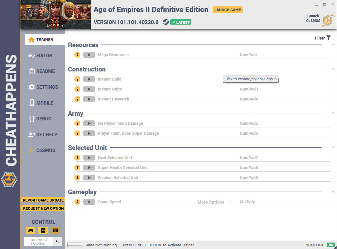 Age of Empires II: Definitive Edition - Trainer +14 v101.101.40220.0 {CheatHappens.com}