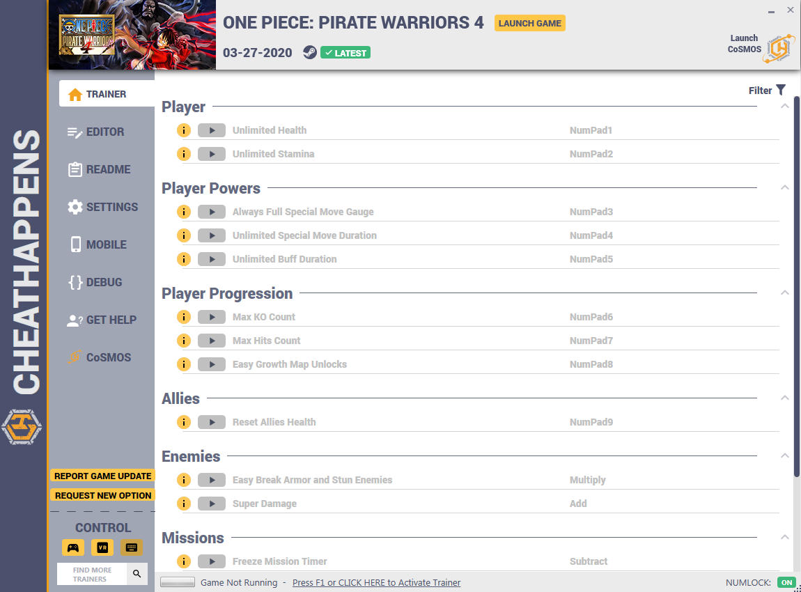 One Piece: Pirate Warriors 4 - Trainer +16 v1.0 {CheatHappens.com}