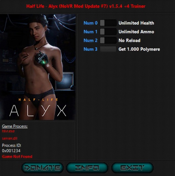 Half-Life: Alyx - Trainer +4 v1.5.4 {iNvIcTUs oRCuS / HoG}