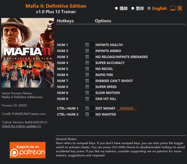 mafia 1 trainer 1.2 download