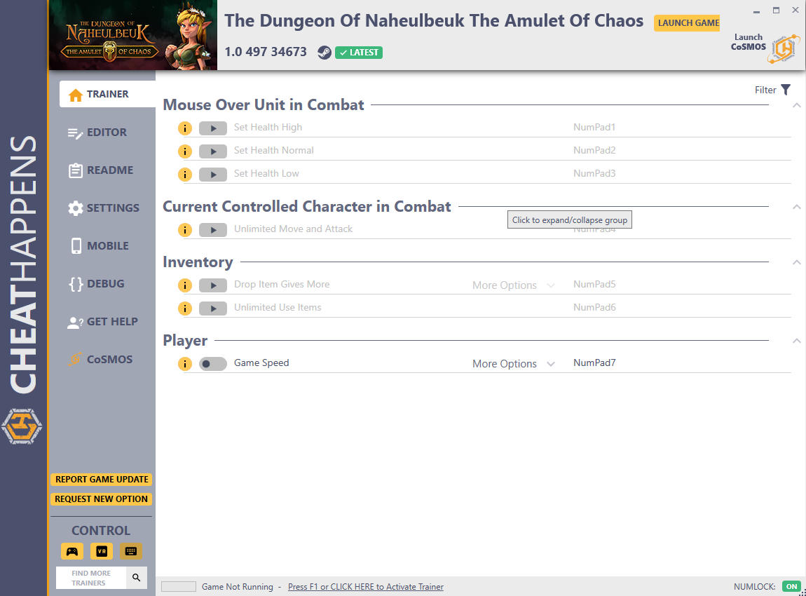 The Dungeon of Naheulbeuk: The Amulet of Chaos - Trainer +22 v1.0 497 34673 {CheatHappens.com}
