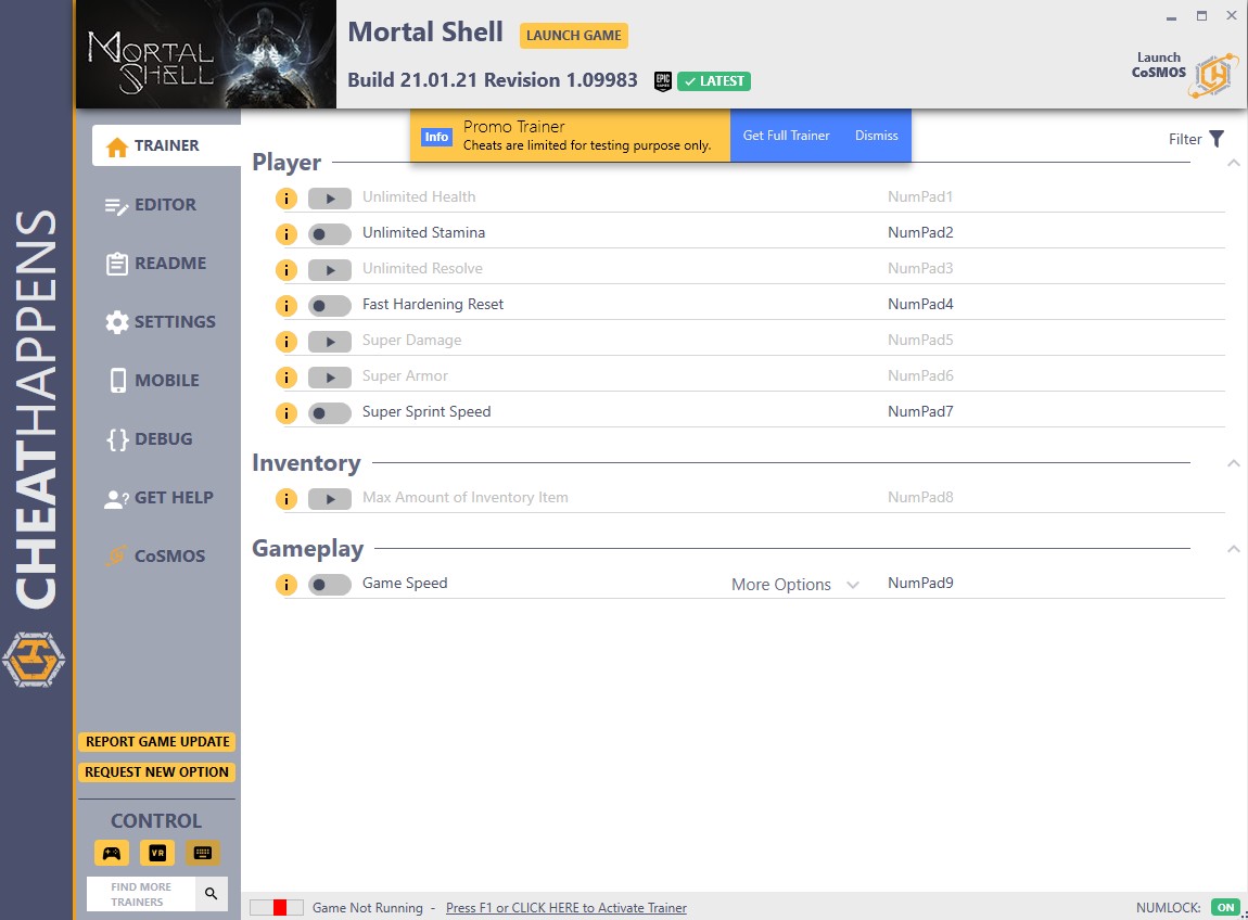 Mortal Shell: Trainer +11 Build 21.01.21 Revision 1.09983 {CheatHappens.com}