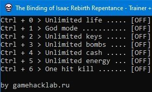 The Binding of Isaac Rebirth: Repentance - Trainer +7 v1.7.9a {LIRW}