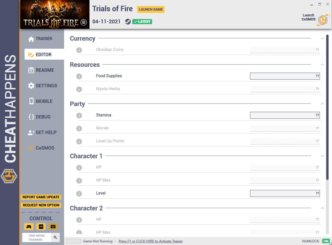 Trials of Fire: Trainer +17 v1.0 {CheatHappens.com}