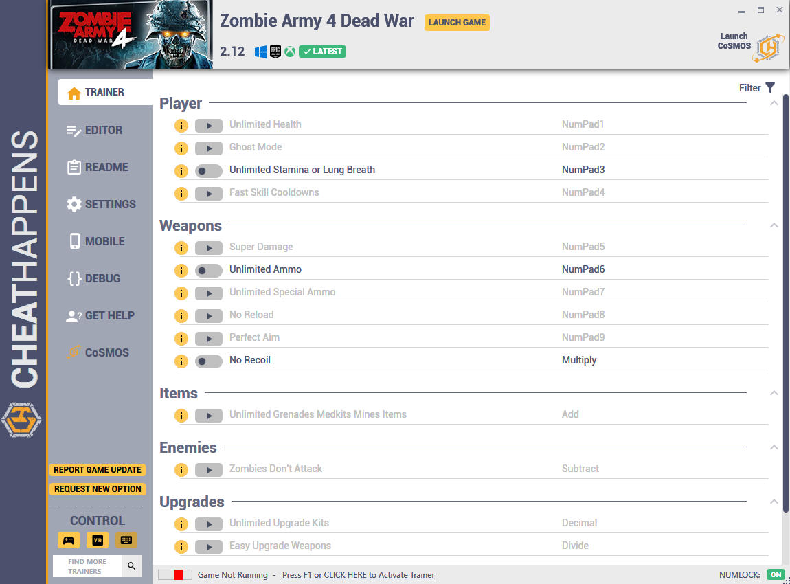 Zombie Army 4 - Dead War: Trainer +20 v2.12 (STEAM + EPIC + GAMEPASS) {CheatHappens.com}