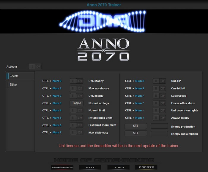 Anno 2070 - Deep Ocean: Trainer +16 v3.00.8045 {DNA / HoG}
