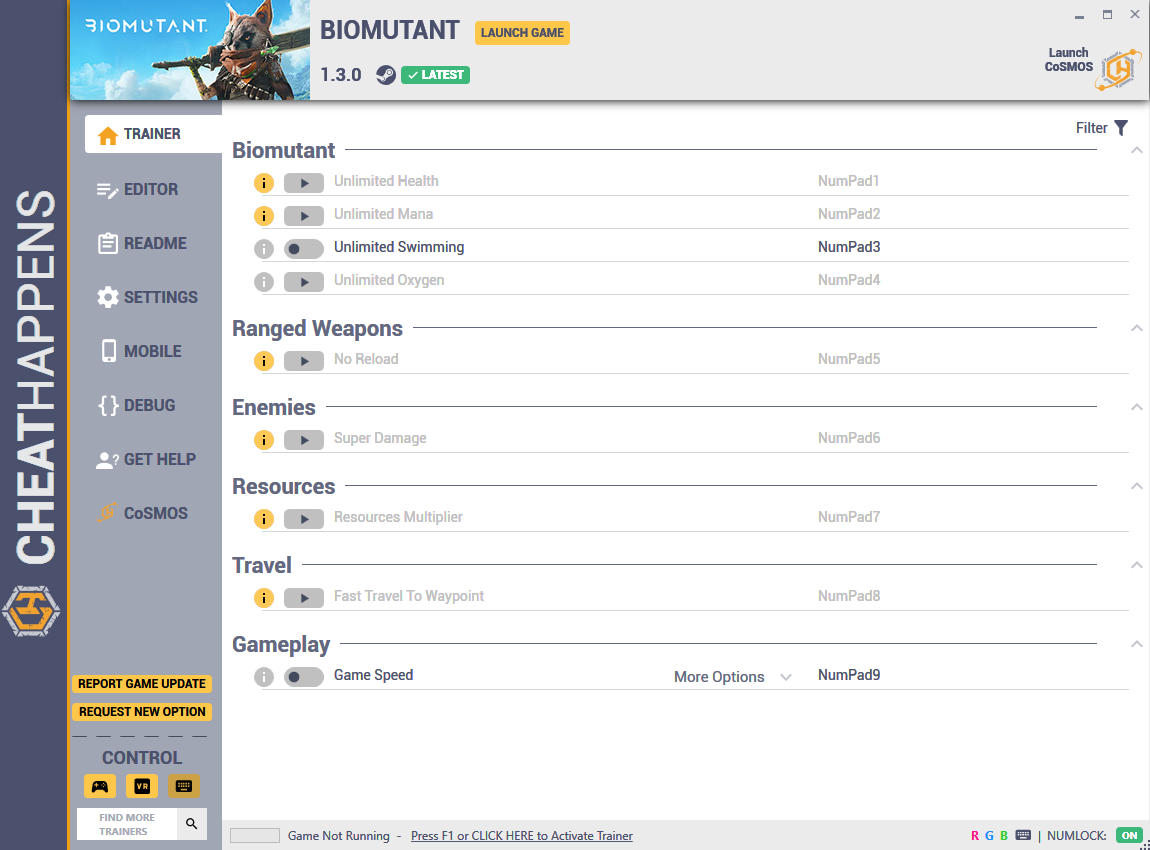 BioMutant: Trainer +32 v1.3.0 {CheatHappens.com}