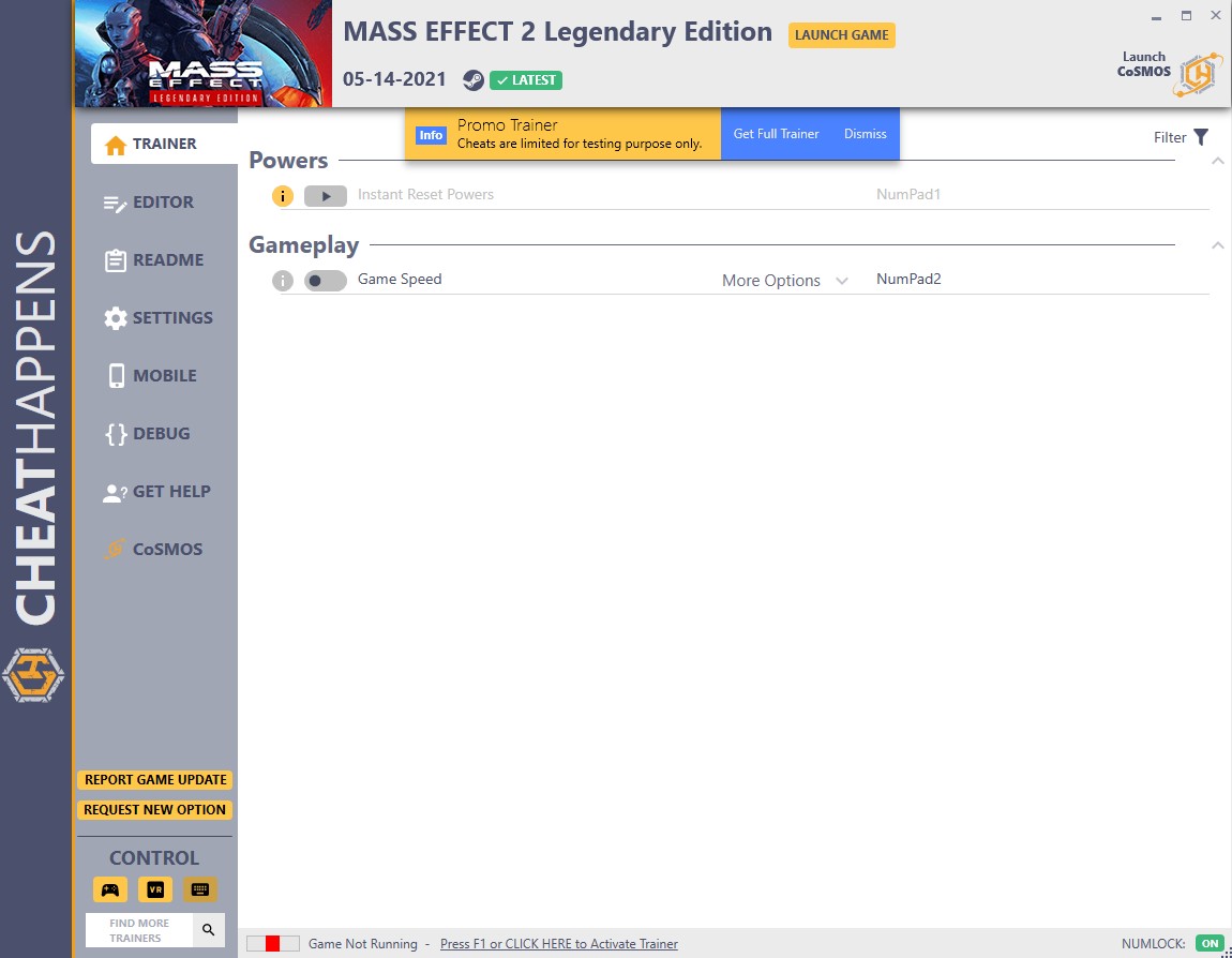 Mass Effect Legendary Edition (Mass Effect 2): Trainer +14 v1.0 {CheatHappens.com}
