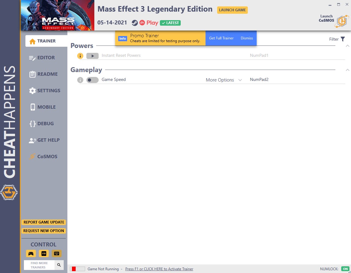 Mass Effect Legendary Edition (Mass Effect 3): Trainer +14 v1.0 {CheatHappens.com}