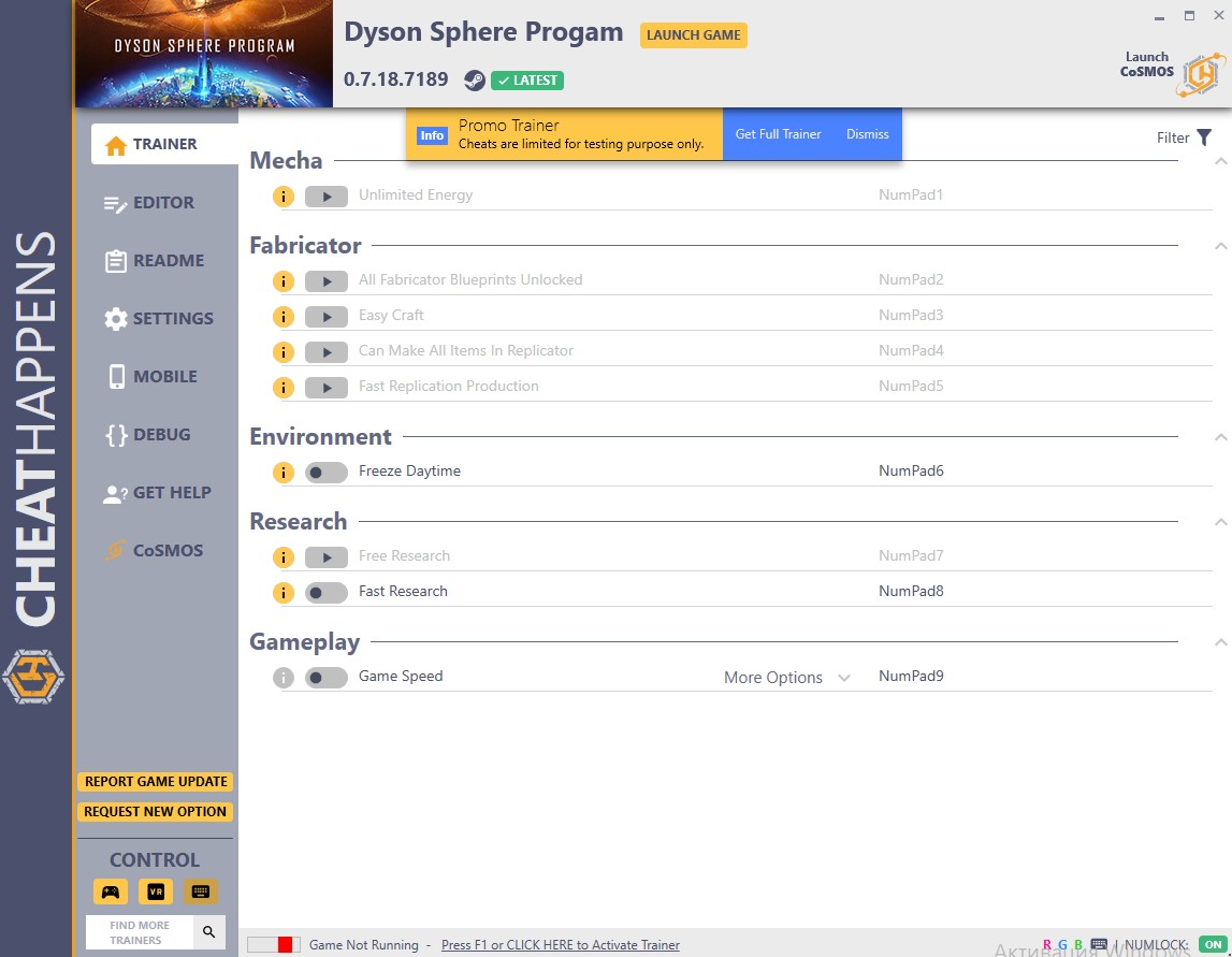 Dyson Sphere Program: Trainer +35 v0.7.18.7189 {CheatHappens.com}