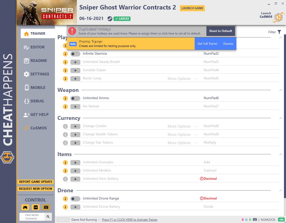 Sniper Ghost Warrior Contracts 2: Trainer +19 v06.16.2021 {CheatHappens.com}
