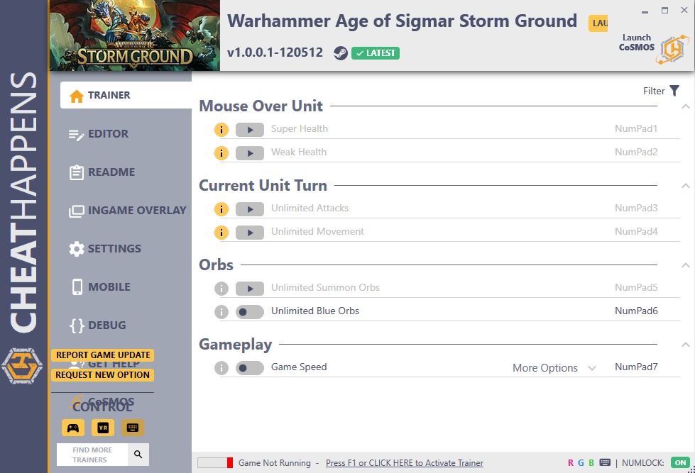 Warhammer Age of Sigmar: Storm Ground - Trainer +16 v1.0.0.1-120512 {CheatHappens.com}