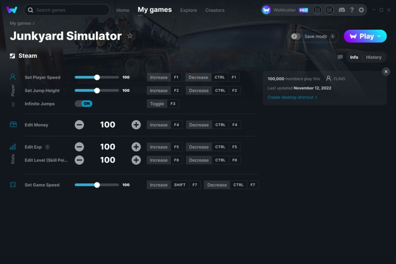 Junkyard Simulator: Trainer +7 v12.11.2022 {FLiNG / WeMod}