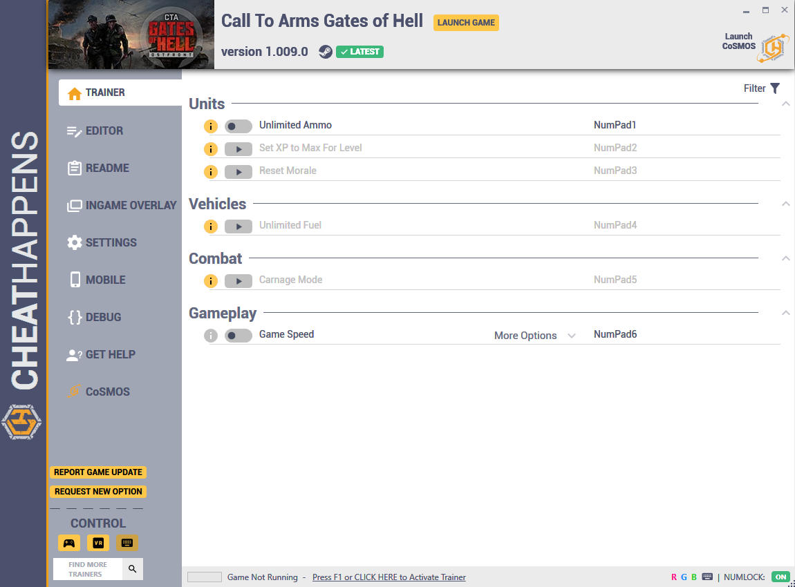 Call to Arms - Gates of Hell: Trainer +21 v1.009.0 (STEAM) {CheatHappens.com}