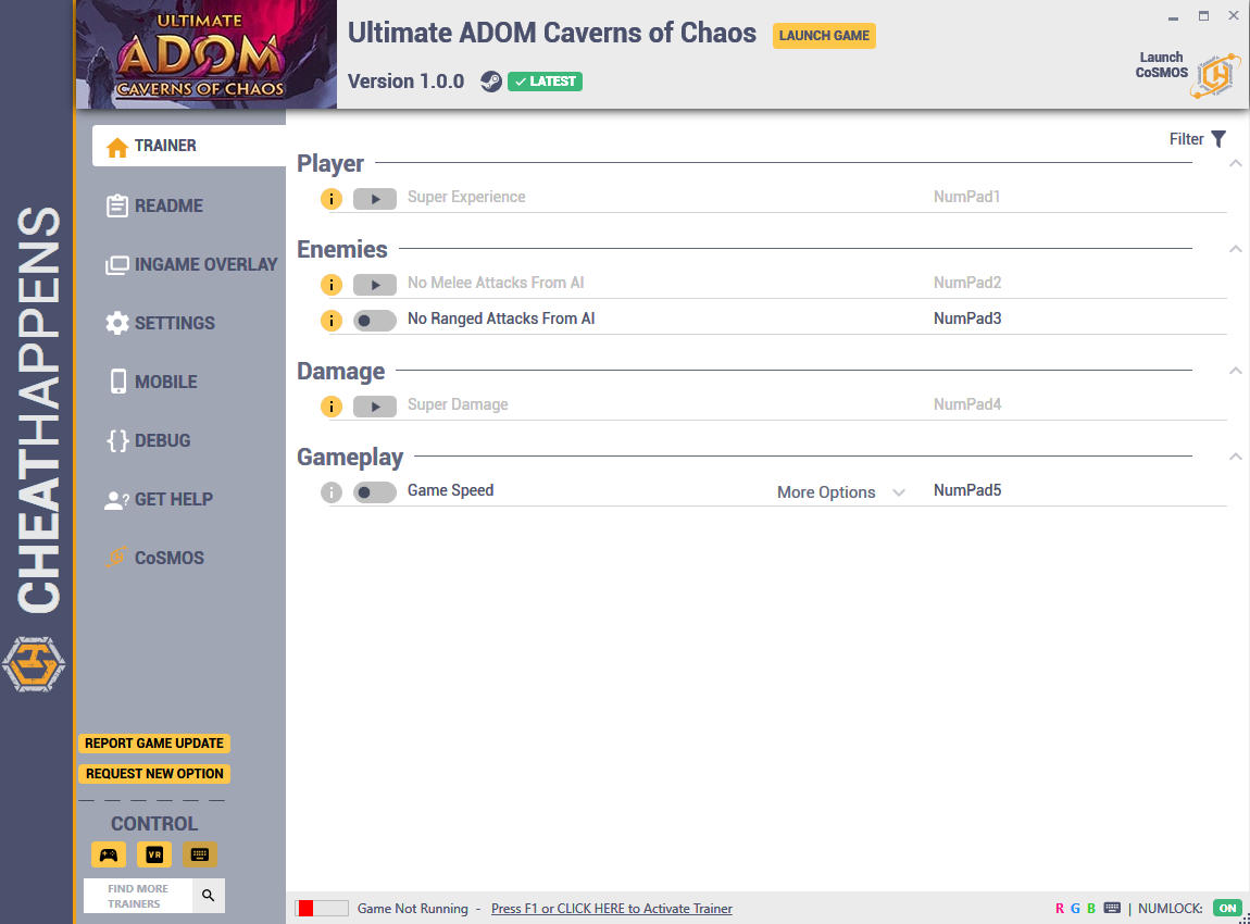 Ultimate ADOM - Caverns of Chaos: Trainer +5 v1.0.0 (STEAM) {CheatHappens.com}