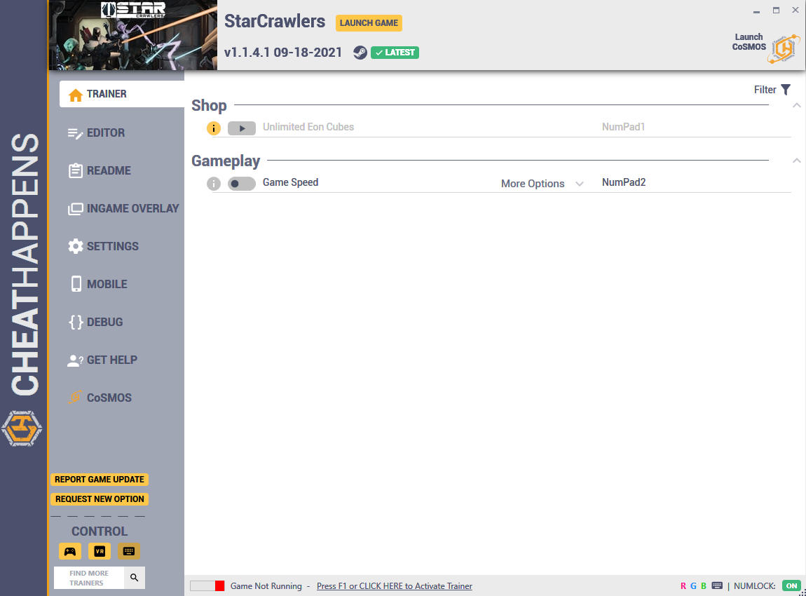 StarCrawlers: Trainer +13 v1.1.4.1 09-18-2021 {CheatHappens.com}