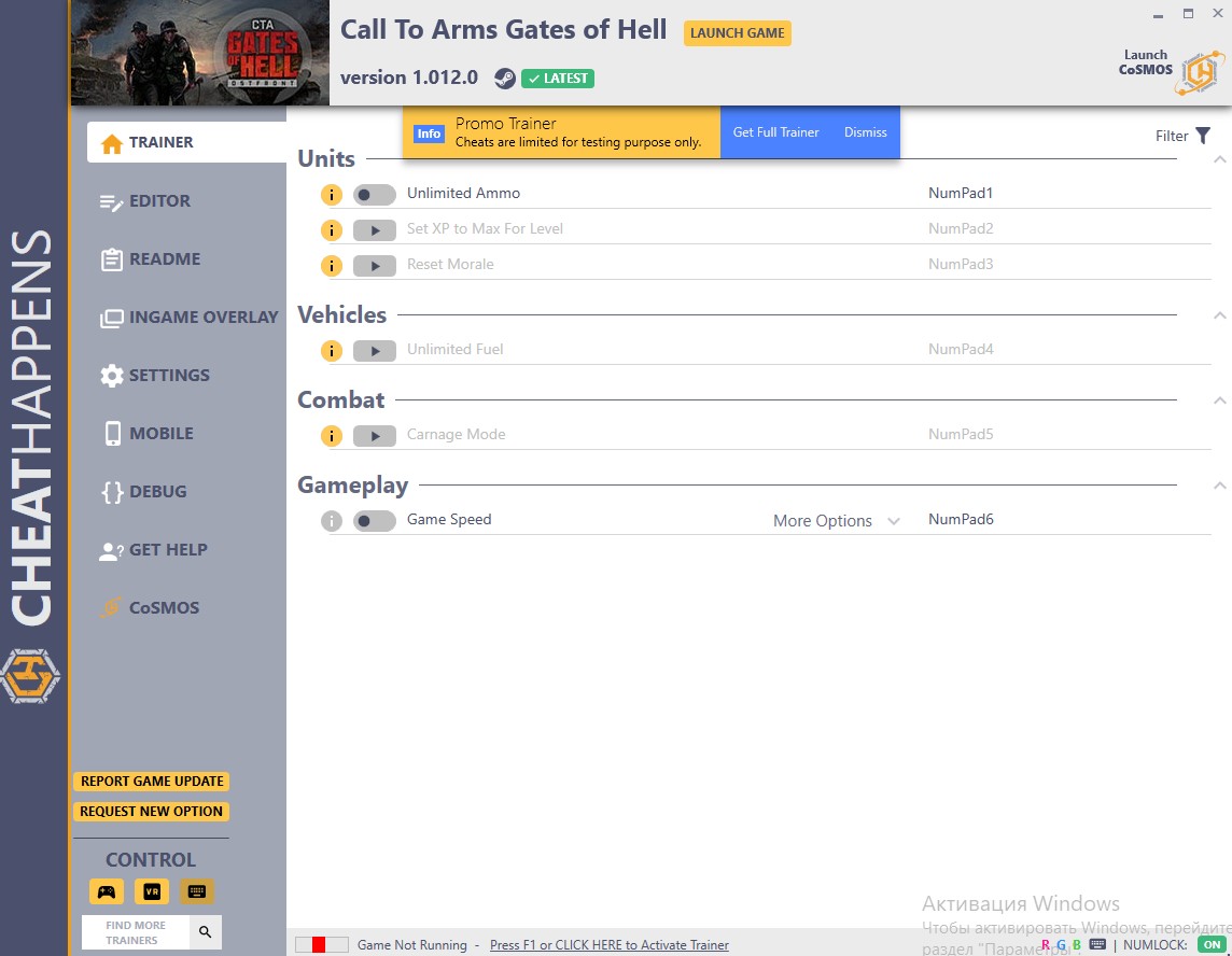 Call to Arms - Gates of Hell: Trainer +21 v1.012.0 {CheatHappens.com}
