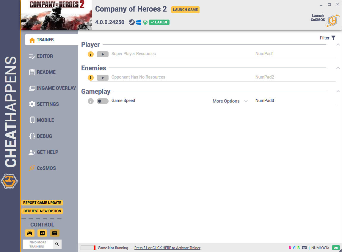 Company of Heroes 2: Trainer +9 v4.0.0.24250 {CheatHappens.com}