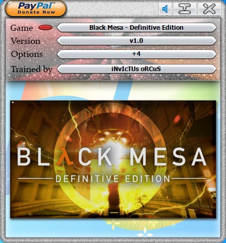 Black Mesa - Definitive Edition: Trainer +4 UPD:15.09.2021 - 1.0 {iNvIcTUs oRCuS / HoG}